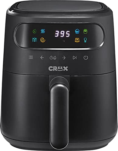 CRUX x Marshmello 3qt Digital Air Fryer with TurboCrisp Technology, Black